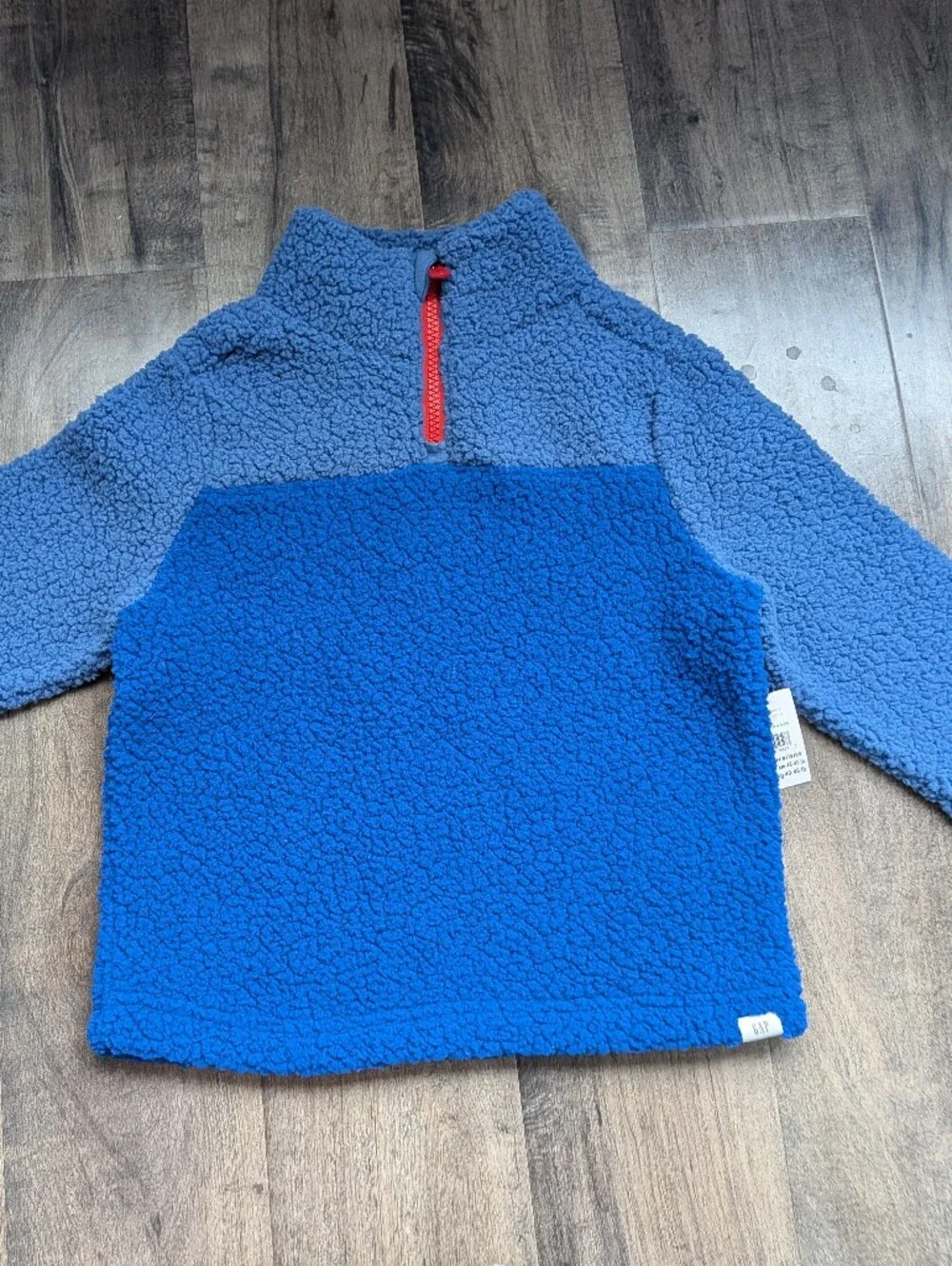 babyGap NWT Toddler Sherpa Fleece Quarter-Zip Colorblock Jacket - Size 5